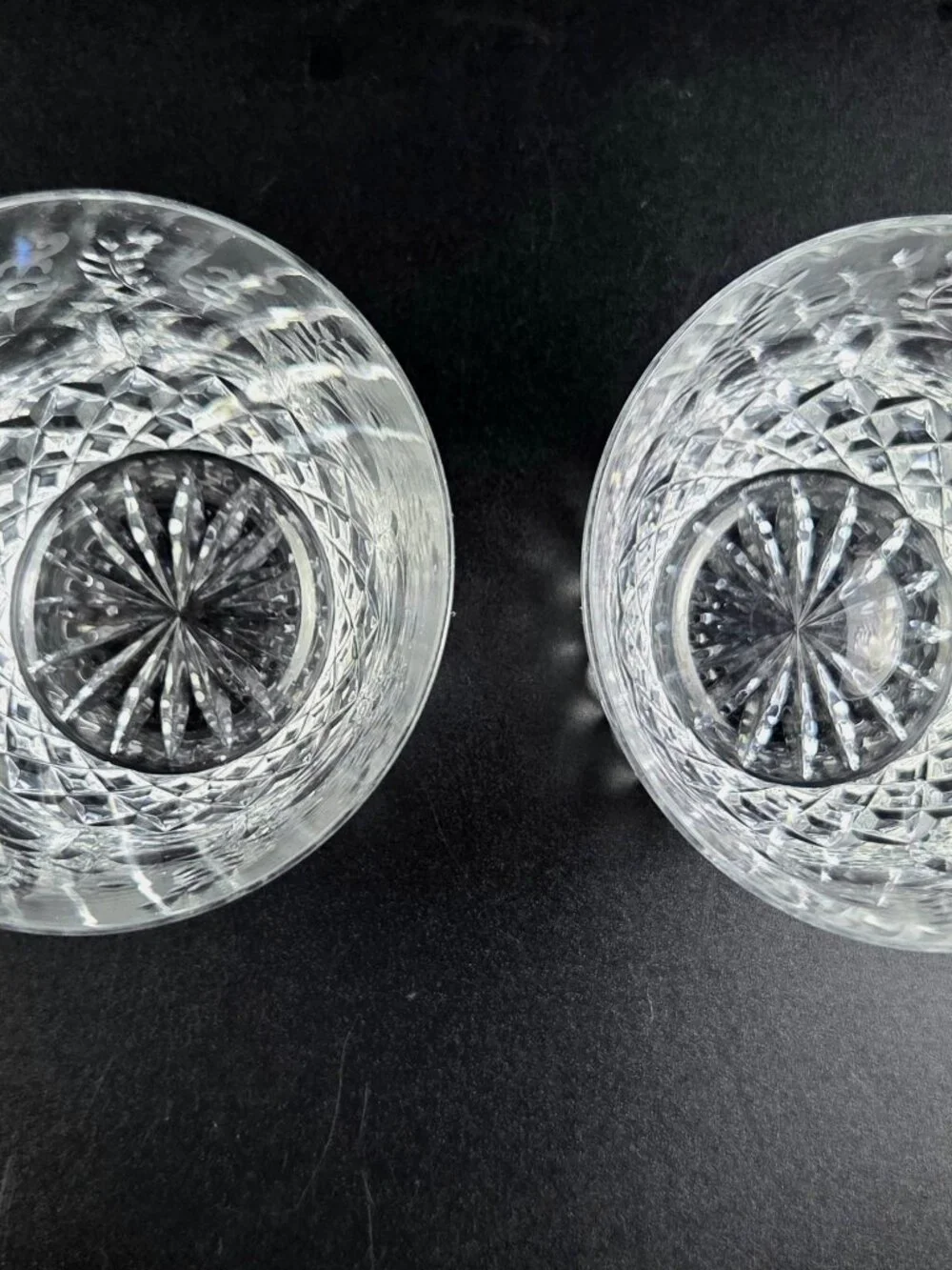Vintage Rogaska Gallia - Double Old Fashioned Glasses - Set of 2 - Yugoslavia